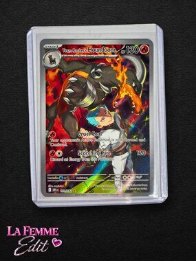 Pokemon Card Team Rocket’s Houndoom 191/182 Secret Rare Full Art Trainer